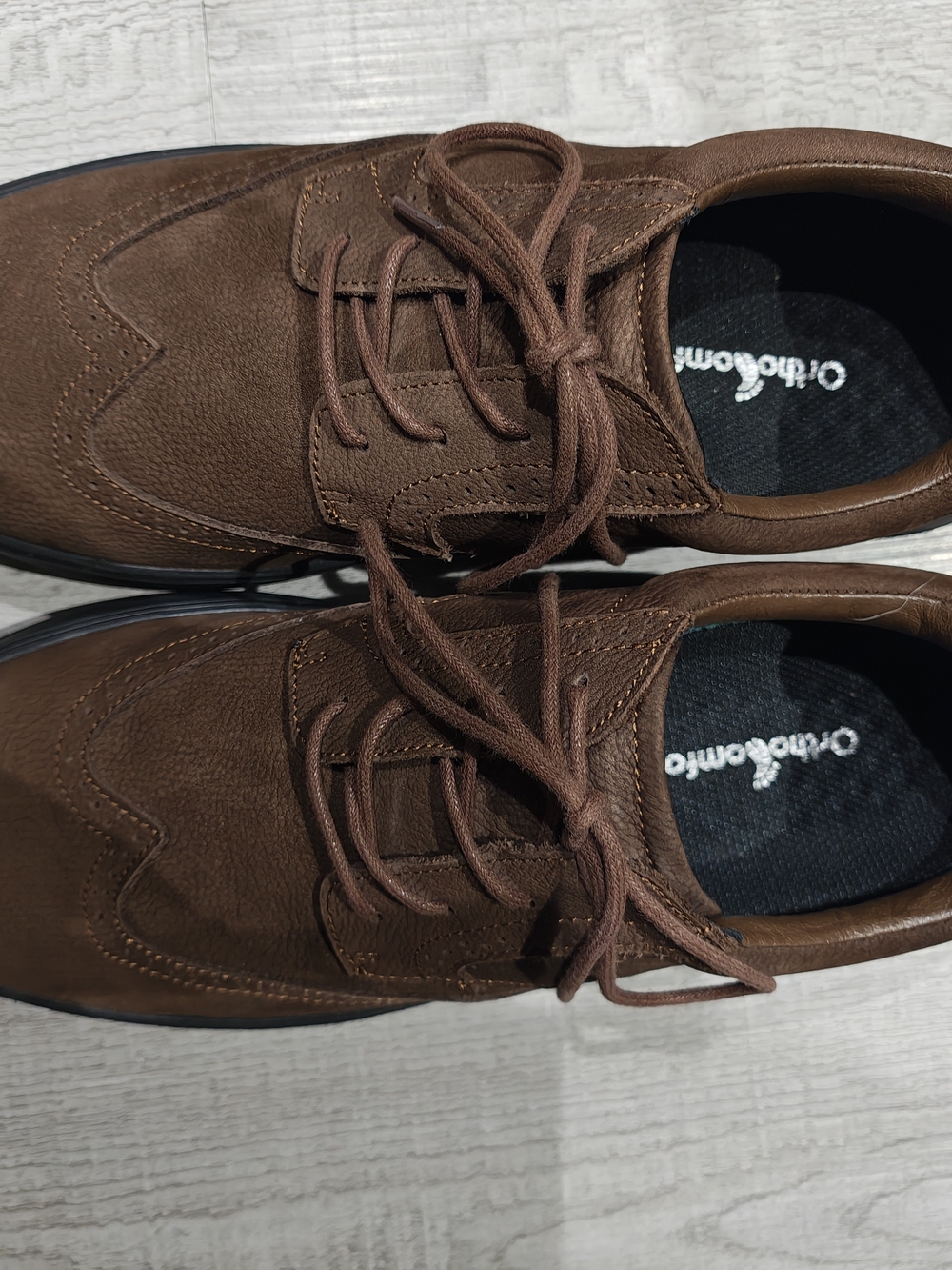 Men's Brown Lace-Up Comfort Dress Shoes